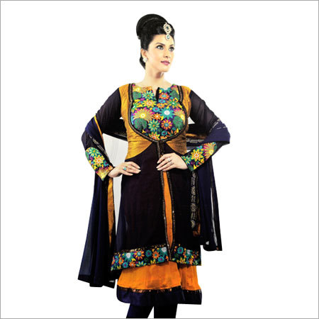Vivaa Semi Stitched Embroidery Suit