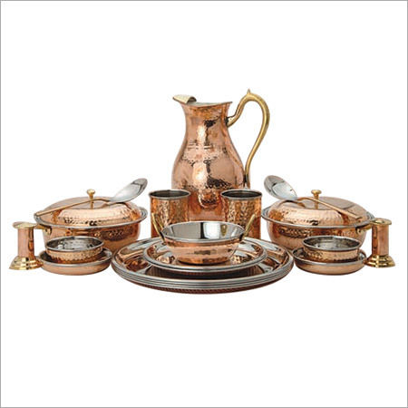 Copper Steel Dinner Set