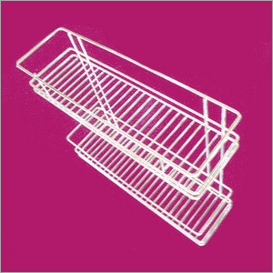 Stainless Steel Double Shelf Rack