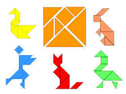Colour Changing Tangram Puzzles