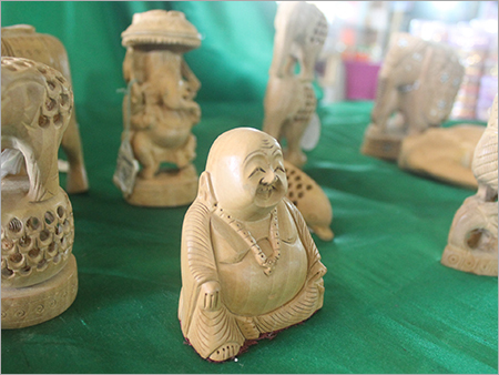 White Wood Statues