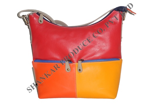 Multi Color Leather Body Bag