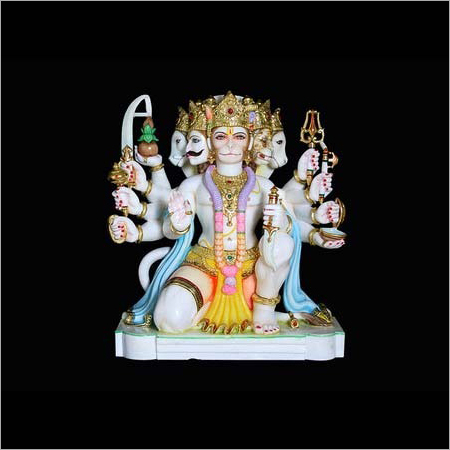 Marble Panchmukhi Hanuman Statue