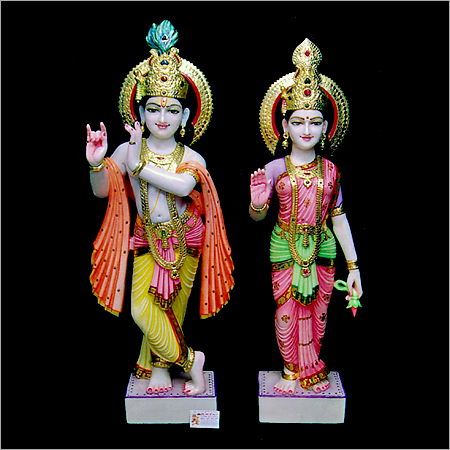 Marble Radha Krishna Statue