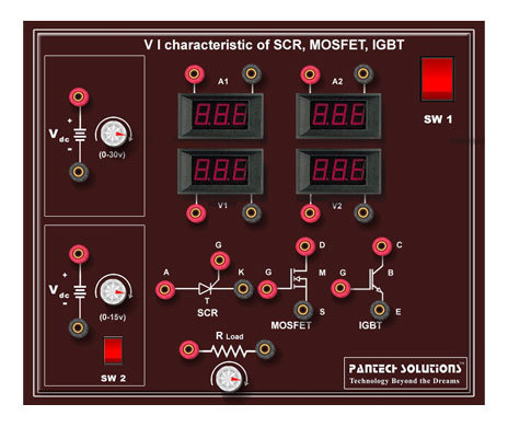 V-I Characteristics of SCR-MOSFET-IGBT
