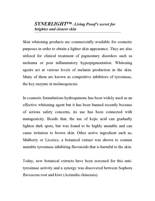 Synerlight- Whitening Active (Page 1)