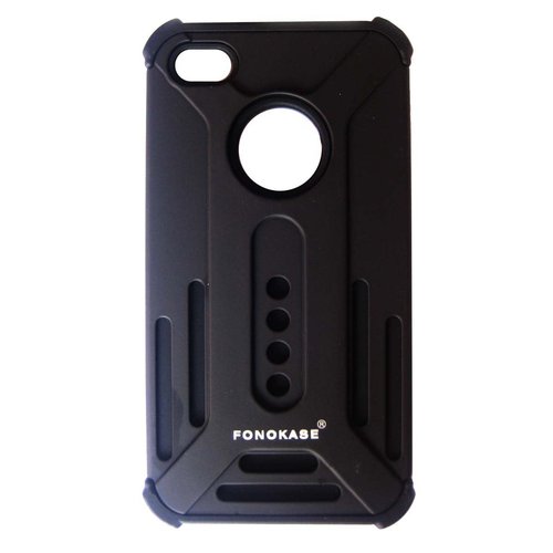 Fonokase Combo Back Case for iPhone - Hard Plastic, 120x60x15 mm, Black | Impact Resistance, Easy Installation, Snug Fit