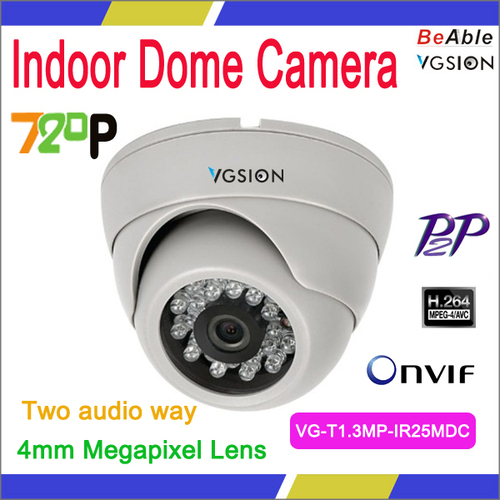 1.3Megapixel Aptina CMOS Indoor Dome IP camera