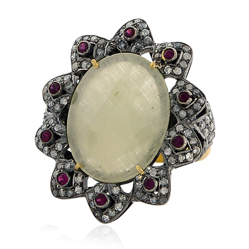 Diamond Gemstone Gold Ring Jewelry