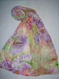 Multi Color Flower Scarfs