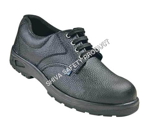 Safety Shoes - Leather, Various Sizes, Rubber Sole, Steel Toe Cap | Lace-Up, Cushioned Insole, Comfort, Durability, Protection, Style, Support