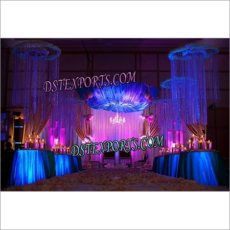 Latest Wedding Hanging Crystal Pillars