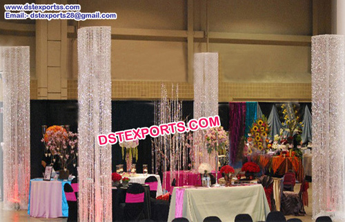 Wedding Designer Crystal Pillars