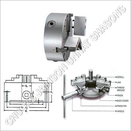 Self Centering Chuck With Base Hard Top Soft Jaws