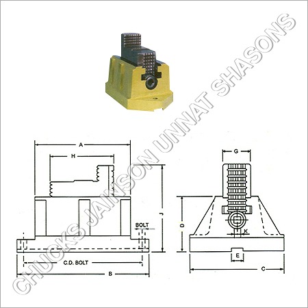 Heavy Duty Reversible Faceplate Jaws