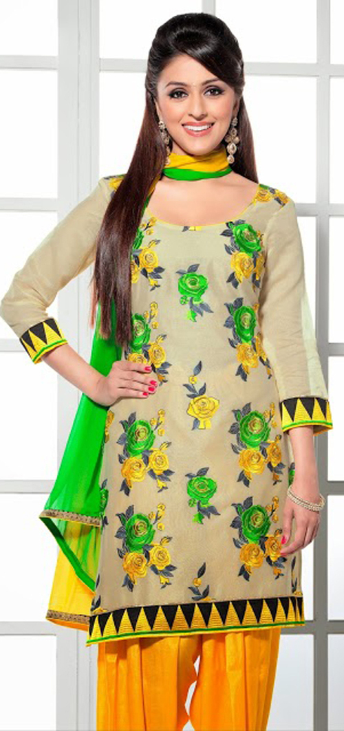 Chanderi Salwar Kameez