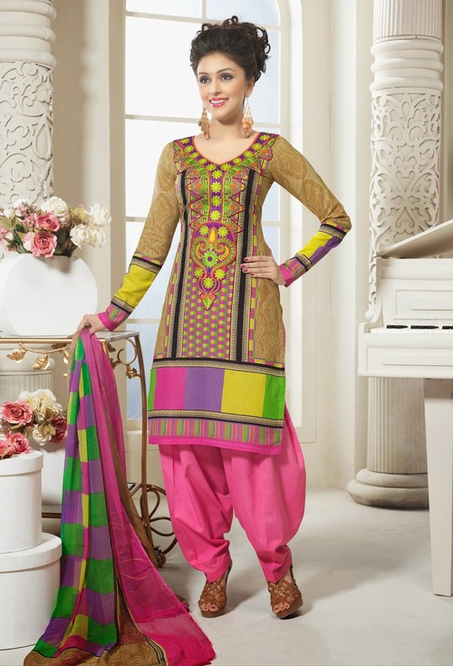 Patiala Chanderi Suit