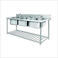 Commercial Three Sink Unit