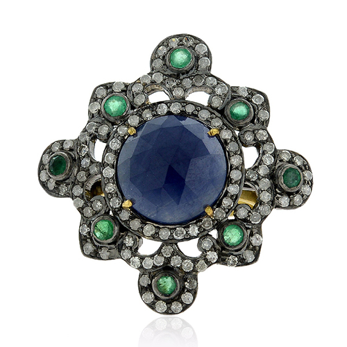 Diamond Gemstone Gold Ring Jewelry