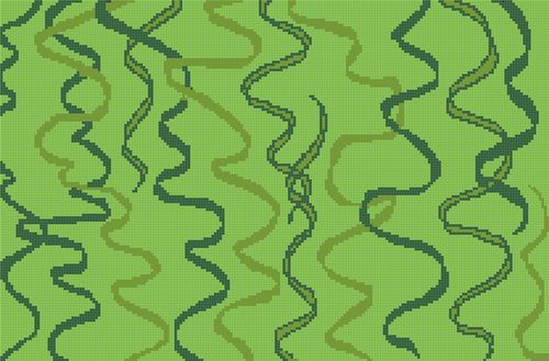 Ribbon Abstract Mosaic Tiles