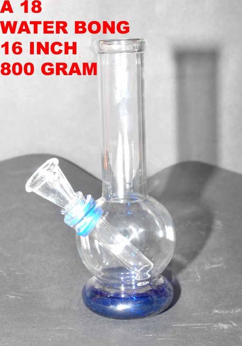 Water Bongs - Borosilicate Glass 16 Inch Blue, Durable Glass, Smooth Smoking, Easy Cleaning, Portable Size