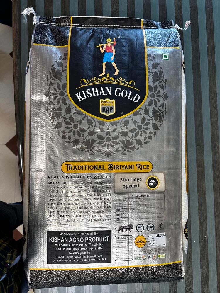 Kishan Gold Khas Rice 25Kg - Color: White