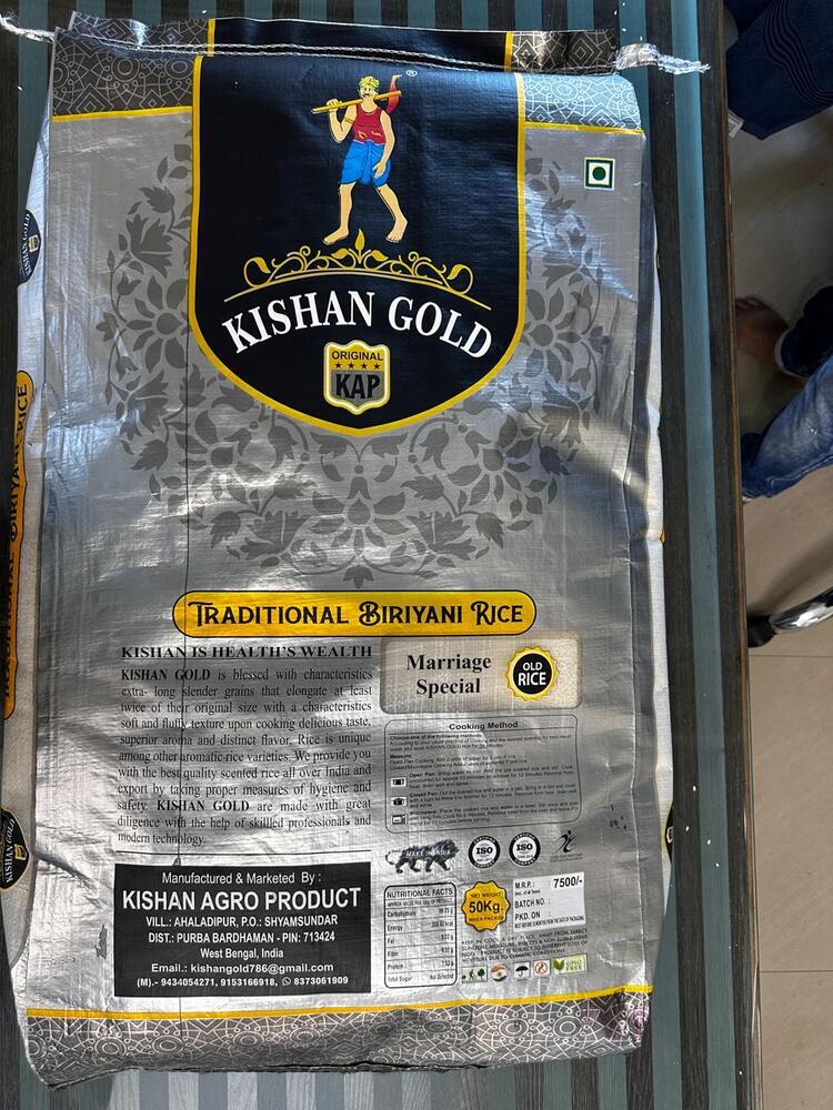 Kishna Gold Kayma Rice 50Kg - Color: White