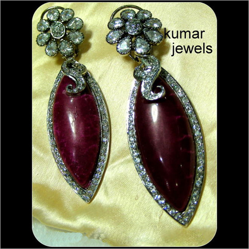 Red Wine Stone Earring