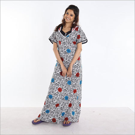 Pure Cotton Long Nighty
