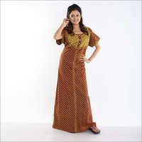 जैक्वार्ड कॉटन नाइटी