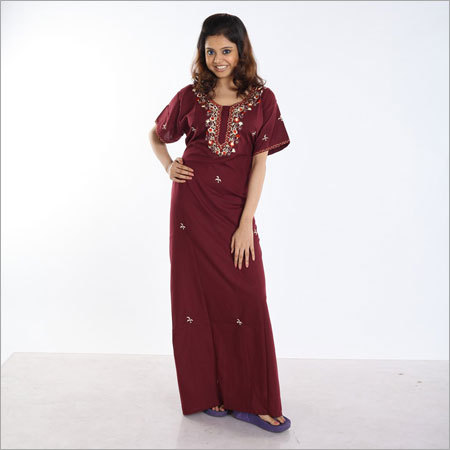 Kashmiri Embodiery Nighty