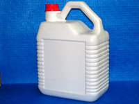Double Rib Side Handle Can - Plastic, 5 Liter | Designed for Industrial Use in Chemical and Pharmaceutical Applications, Cap with Brush
