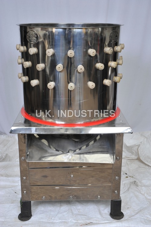 Chicken Defeathering Machine 6 birds capacity