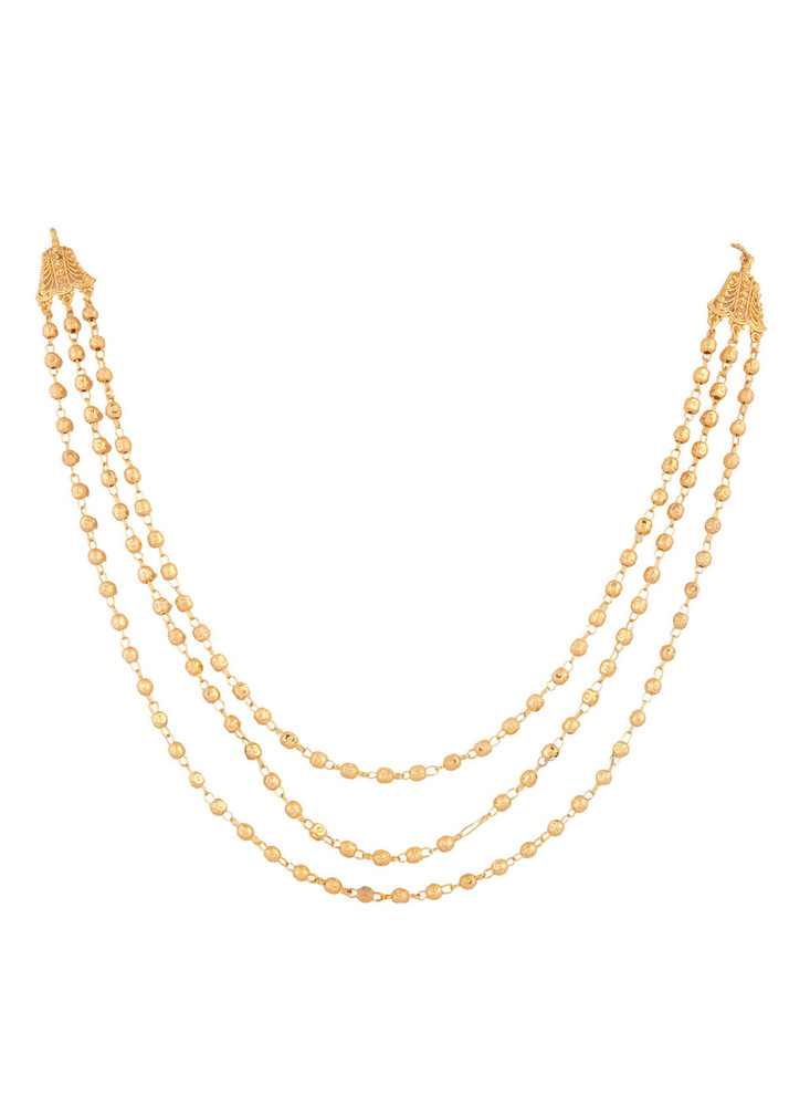 Gold Plated 3 Line Mala 226