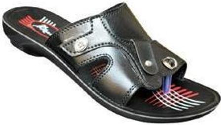 Ladies PU Slippers - PU Leather, Multiple Sizes, Black | Slip-On, Lightweight, Breathable, Durable, Stylish