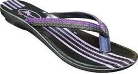 Ladies V Shape PU Slippers