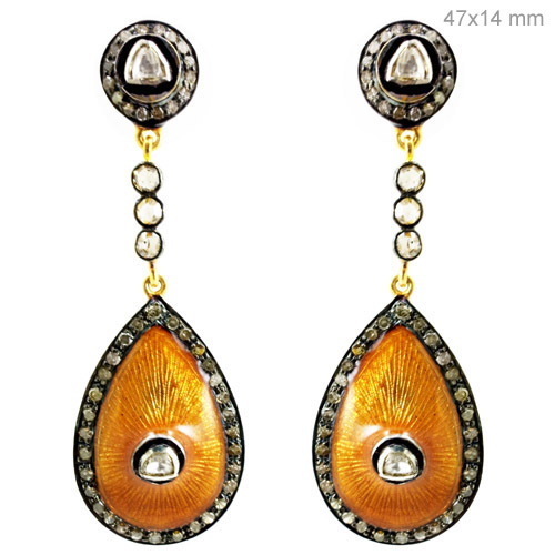 Diamond Gold Earrings Jewelry