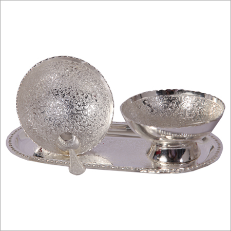 Silver Plated Bowls With Tray