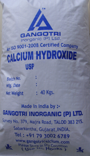 Calcium Hydroxide Bp/Usp Application: Industrial