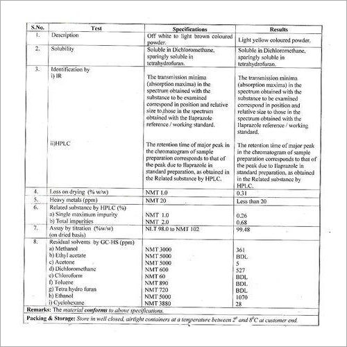 Active Pharma Ingredients