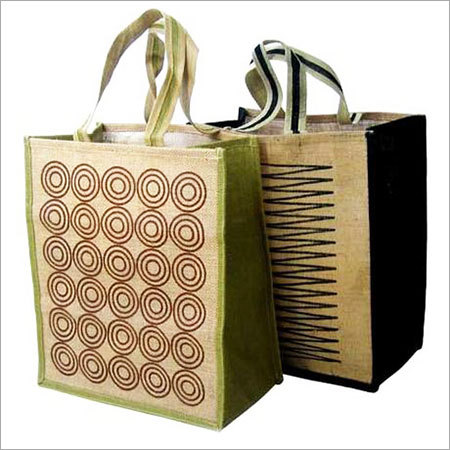 Printed Jute Shopping Bags