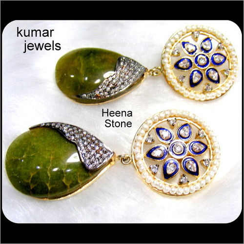 Designer Green Stone Earring.