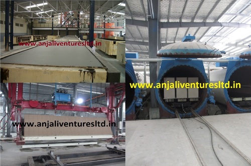 AAC Block Making Machine - Fly Ash & Lime Based, 50,000-400,000 M3/Year, Automated Process, German & Chinese Tech