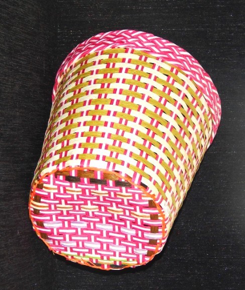 Designer Dustbin - Plastic 8x8x10 cm, Pink | Stylish Design, Durable Material, Easy Cleaning, Waste Disposal, Home Decor