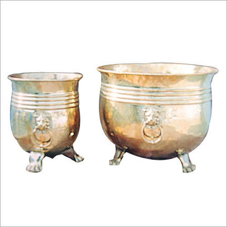Antique Brass Planter
