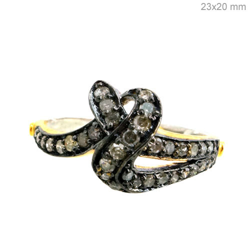 Pave Diamond Gold Ring