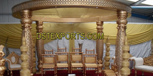 Latest Golden Fiber Mandap