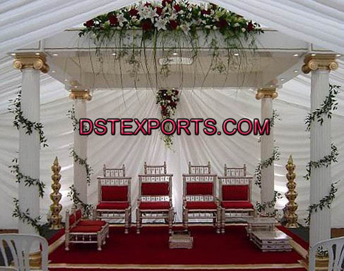 Wedding Roman Pillars Mandap