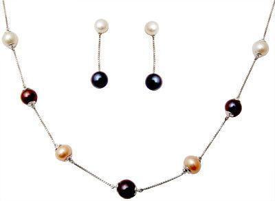 Diamond Jewelry Set With Pearls Gender: Women's