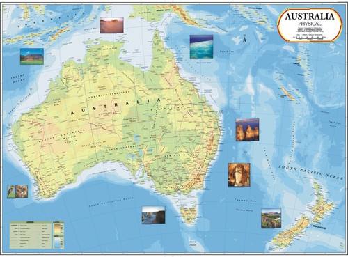 Australia Physical Map